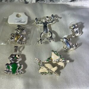 FROG LOT OF 5 BY BEST SILVER TONE